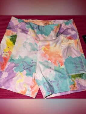 Pro Player Pastel Tie-Dye Athletic Shorts